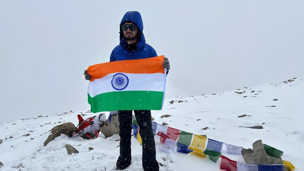 Telangana Mountaineer Bhukya Yashwanth Summits Unclimbed 6,037-Metre Peak In Ladakh